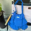 Bolsa de Nylon Serie Verano Nueva Moda Versátil de Encaje Plisado de un Solo Hombro Cruzada Doble Uso para Mujer
