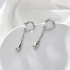 Brincos de Clipe Sem Furo com um Estilo Único, Minimalista e Descolado, Apresentando Franjas de Gota d'Água, Brincos de Clipe Modernos e Elegantes para Mulheres