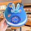 Ventilador Doble Recargable Kulomi Ventilador para Niños Sombrero Sombrilla de Verano Sombrero Protector Solar para Niños y Niñas Sombrero de Sol con Protección UV