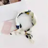 Pañuelo Cuadrado Pequeño de Resorte 50cm Estampado Coreano Moderno Elegante Ropa Profesional Pañuelo Pequeño Decorativo Moda Pañuelo Pequeño de Seda