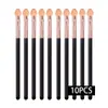 Pincel de sombra de ojos de esponja individual dos colores corazón de goma algodón pincel Halo para ojos palo de sombra de ojos de esponja herramientas de maquillaje de belleza al por mayor