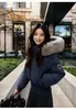 Dropshipping Transfronterizo2026 Invierno Nuevo Estilo Coreano Cuello Grande de Piel Chaqueta de Algodón para Mujer Holgada Engrosada Abrigo Cálido de Moda