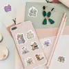 500 Adesivos/Rolo Adesivos Florais para Diário Graffiti 2,5 cm 10 Designs Embalagem de Presente Criativa Adesivos de Vedação para Confeitaria