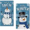 El Más Vendido de Amazon Gnomo Navideño de Invierno Copo de Nieve Toalla de Cocina Rústica Seasonal Kitchen Dish Towel
