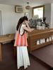 Nuevo Bolso Tejido Transfronterizo Bolso Tejido Nicho Rayado Bolso de Hombro Simple Moda Bolso de Mujer Bolso de Mano Bolso de Compras
