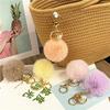Chaveiro de pelúcia de pérolas, fofo, estudante, macaron, cor, bolsa, pingente, carro, chaveiro, acessórios, pequeno presente