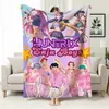 Manta de Sofá de Oficina Temática de Caza de Grupo Femenino de Kpop, Manta Estampada de Franela, Manta para Siesta de Mercancía Transfronteriza, Manta Cubierta