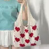 Bolsa de playa informal estilo perezoso, bandolera, tejida a mano de paja, gran capacidad, para vacaciones, hueca