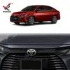 Adecuado para Toyota 23 Yaris Ativ Parachoques Delantero Modificado Logo del Coche Parrilla Especial Tira Brillante Decorativa