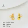 Acessórios DIY Banhados a Ouro Tradicionais Pingente Borboleta de Zircônia Gato Quadrado Espaçadores Contas Soltas Materiais e Componentes para Joias