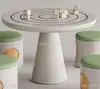 Escritório de Vendas Mesa e Cadeira Infantil Combinação Piso Elevado Shopping Center Área de Brincar Sala de Aula Educação Infantil Mesa de Artesanato Retangular