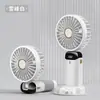 Ventilador de Mano Pequeño Modelo Nuevo 2026, Pantalla Digital Conveniente, Ventilador Eléctrico Plegable Recargable por USB, Mini Ventilador de Escritorio