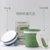 Taza de Agua Plegable de Silicona, Portátil para Viajes, Resistente a Caídas, Resistente a Altas Temperaturas, Taza Retráctil para Enjuague Bucal, Taza de Regalo para Eventos de Negocios
