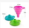 Embudo plegable de silicona Zhenghui, embudo plegable retráctil de silicona de grado alimenticio, embudo de cuello largo, embudo para subenvasado de líquidos