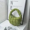 Bolsa para Mujer 2025 Nueva de Nicho Bolsa Nube Coreana Plegada Bolsa de Mano Burbuja Abrigo Acolchado de Algodón Bolso de Mano Dumpling