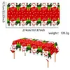 Toalha de Mesa Floco de Neve de Natal Restaurante Decoração de Casa Descartável Impermeável PE Toalha de Mesa Desenho Animado Papai Noel Rena Toalha de Mesa