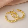 Brincos Transfronteiriços para Mulheres, Luxo Leve, Design de Ponta, Estilo de Nicho, Argolas Exageradas para Rostos Quadrados e Redondos, Círculos Grandes Lisos