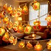 Fita de luz decorativa de Ano Novo interface USB lanternas pequenas cordão luminoso para pendurar estendido PP desenho animado Deus da Riqueza leão dançante decoração de atmosfera