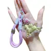 Llavero de Anime Bidimensional Éxito Instantáneo Dibujo Animado Hazte Rico Inmediatamente Cadena para Teléfono Colgante de Bolso Decoración para Coche