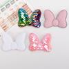 Nuevo en stock Dibujo animado creativo lazo de lentejuelas INS moderno para niños hecho a mano brillante pasador accesorios de joyería material