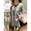 Nuevo Estilo Bata de Noche para Mujer, Estilo Dulce de Verano, Cuello Redondo con Encaje, Mangas Cortas, Holgada y Cómoda, Tallas Grandes, Ropa Casual para el Hogar, Adecuada para Usar como Ropa de Exterior
