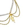 Popular joyería de Amazon tobillera personalizada de serpiente multicapa todo partido europeo y americano tobillera de playa con diamantes completos tobillera femenina
