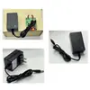 Adaptador de energia de 220V para 12V1A de bitola europeia Lâmpada LED com display de barra de luz monitorando adaptador de energia