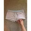 Pantalones de dormir a rayas rosa y gris, frescos y juveniles, para mujer. Nuevo estilo Verano 2026. Ajustados, casuales, versátiles, para usar en casa o fuera.
