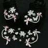 Acessórios DIY de Sapato Croc de Alta Qualidade Borboleta Azul Oceano, Decorações de Sapato com Flores 3D e Pérolas, Fivelas Decorativas de Sapato de Nicho, Adequado para Cosplay