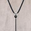 Cordón Colgante Tejido a Mano de Plata Fina Tibetana Ajustable para el Cuello Cuerda para Colgante de Jade para Hombre y Mujer