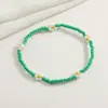 Moda europeia e americana simples verão nova cor miçangas flor tecida margarida pulseira elástica fornecimento direto da fábrica