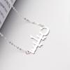 Comercio exterior transfronterizo plata de ley S925 collar personalizado letras de nombre cadena para la clavícula joyería hecho a medida para hombres y mujeres colgante de cumpleaños