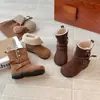 Botas Melard Convertibles de Doble Uso Apiladas 2026 Invierno Nuevo Estilo Coreano para Niñas Botas Martin de Media Caña Forradas de Polar