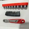 Destornillador de carraca bidireccional transfronterizo, multifuncional, reversible, para espacios reducidos, herramienta de llave angular