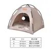 Casa tienda para mascotas, adecuada para todas las estaciones, cerrada, desmontable, portátil, plegable, impermeable para exteriores, casa para gatos y perros con protección solar