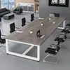 Mesa de conferencias, escritorio de oficina moderno minimalista, estación de trabajo rectangular, mesa pequeña para sala de conferencias, mesa de recepción y capacitación, mesa larga