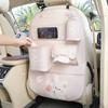 Bolsa de almacenamiento para el respaldo del asiento del coche, bonita bolsa colgante para el coche con forma de oso tulipán y conejo, caja de almacenamiento multifuncional