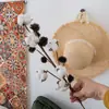 Conjunto de Flores de Galho de Algodão com 6 Peças, Flores Artificiais Transfronteiriças, Decoração de Casa, Buquê de Casamento, Parede de Rosas, Flores Artificiais, Ins
