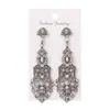 Fiesta de Baile Transfronteriza Pendientes de Gema Joyería Moda Europea y Americana Creativo Retro Gota de Agua Borla Pendientes Largos Venta al por Mayor