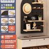 Estantería de pared para equipo deportivo de yoga en casa, tablero de cueva de madera maciza para fitness, estante de almacenamiento en pared