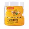 Toallita Limpiadora de Cúrcuma y Ácido Kójico para Comercio Exterior Transfronterizo Limpieza Suave de Poros de la Piel Facial Barro Exfoliante Toallita Limpiadora