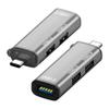 Mini divisor portátil USB-C 2.0 de 3 puertos 3.0 en línea HUB USB de expansión