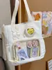 Estilo Universitario Todo Combinable Simple Gran Capacidad Bolsa Mensajera para Libros de Clase Bolso de Hombro Transparente para Mujer Bolso Cruzado Bolso de Dolor