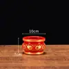 Quemador de Incienso de Cerámica Roja para Uso Doméstico, Dedicado al Dios de la Riqueza, con Varios Tamaños Disponibles, Soporte de Incienso de una Pieza para Entrega Inmediata