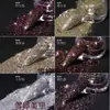 Arte de uñas nuevo polvo de diamante de cristal rojo en línea Galaxy fino flash sueño cristal brillante diamante roto polvo de purpurina para uñas