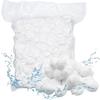 Bolas de Fibra Blanca Multiespecificación Transfronterizas 700g Empacadas al Vacío Tratamiento de Aguas Residuales Filtro de Piscina Bolas de Fibra