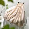 Novidade Primavera/Verão 2026 Calças de Chiffon Camada Dupla de Tule Cintura Elástica Frescas Artísticas Dança Estilo Chinês Calças de Perna Larga para Mulheres