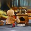 Hojas de Otoño Creativas Monje Pequeño Adornos de Incienso Meditación Ceremonia del Té Zen Decoración de Escritorio Regalo de Inauguración Venta Directa