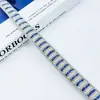 Acessórios de Joias Corda de Tira de Vidro Tubo Redondo de Strass Transfronteiriço Acessórios para Roupas Linha de Gravata Borboleta Tubo de Strass Atacado