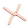En stock suministro directo creativo grado alimenticio resistente a altas temperaturas cruz silicona salvamanteles engrosado plegable a prueba de calor antideslizante salvamanteles mantel individual